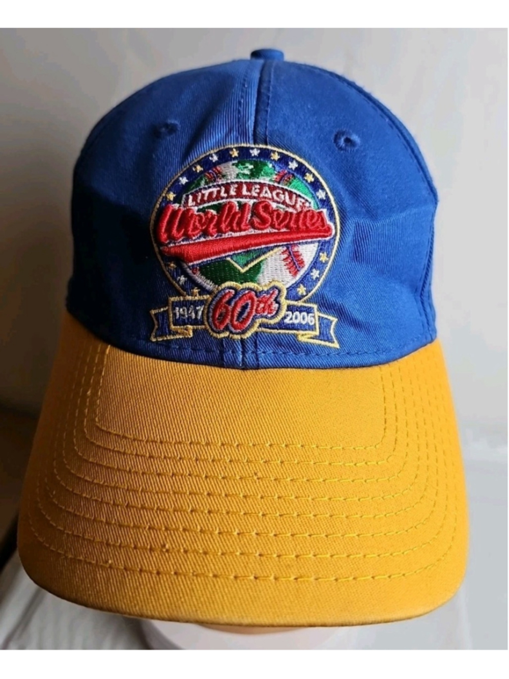 Vintage Little League World Series 2006 New Era Hat New England Blue & Yellow